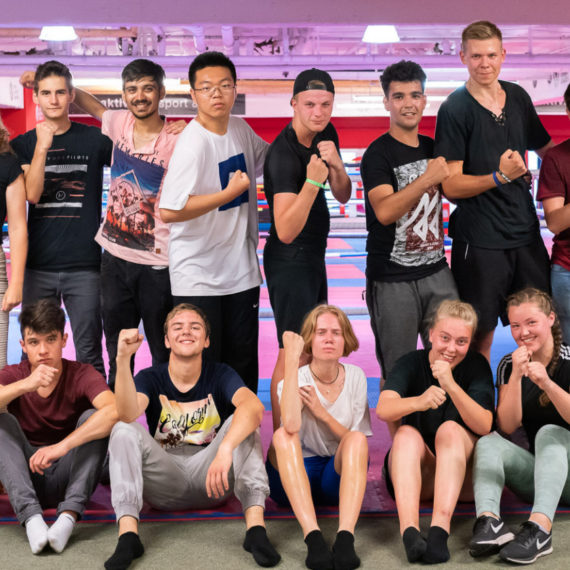Teilnehmer vom durch Stiftung Berliner Leben gesponserten Lions Youth Camp